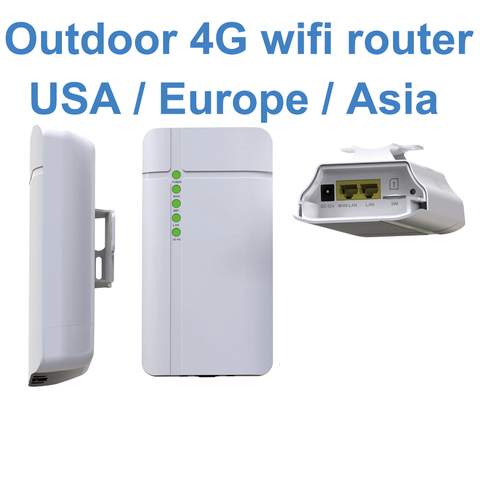 GC112, enrutador 4G CPE para exteriores, resistente al agua, enrutador WiFi CAT4 LTE, Tarjeta SIM 3G/4G para cámara IP, cobertura exterior WiFi ► Foto 1/6