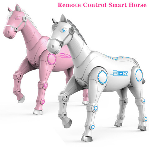 RC Robot inteligente interactivo Control remoto caballo inteligente diálogo cantar Animal que baila juguetes de los niños juguetes educativos regalo ► Foto 1/6