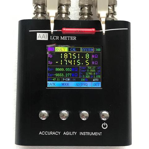 Medidor LCR de pantalla a Color TFT de 2,4 pulgadas, probador de componentes LCR de 23 puntos de frecuencia/50Hz-100KHz/200KHz/300KHz en inglés ► Foto 1/6