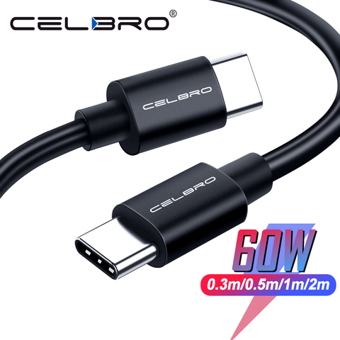 30CM/50CM/1,5 M/2M Usb tipo C a tipo C de Cable de carga rápida QC 4,0 para Samsung Nota 20 Ultra Xiaomi 10x K30 9 Redmi Note 8 Pro ► Foto 1/6