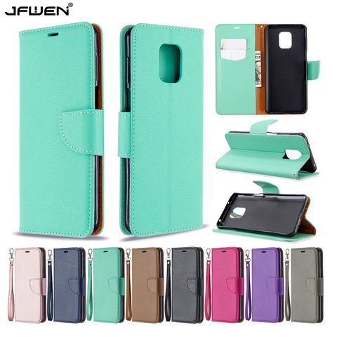 Funda de cuero con tapa para móvil, Cartera de Color liso para Xiaomi Redmi Note 9S 9 Pro Max 9A 9C 8 7 7A 8A 8T Mi Note 10 Pro ► Foto 1/6