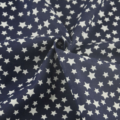 Noticias oscuro estampado azul estrella diseños de costura llana Tecido 100% algodón tela hogar textiles de retales Scrapbooking grasa cuarto de ► Foto 1/4