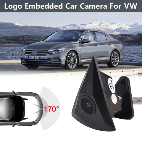 HD cámara de visión delantera para coche para VW Passat B5 B6 B7 Tiguan Golf MK5 MK6 Touran Polo escarabajo Jetta impermeable logotipo integrado para VW ► Foto 1/5