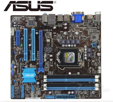 Placa base original para ASUS P8B75-M LGA 1155 DDR3 placas USB2.0 USB3.0 B75 placa base de escritorio ► Foto 1/3