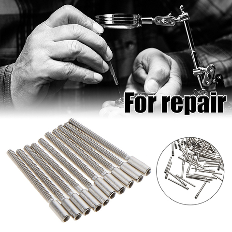 Extensión de acero inoxidable para tallo de bobinado, 100 Uds., 0,9mm, Swiss, sin extensión para reparación de relojes, varillas de corona Rotas/extendidas ► Foto 1/6