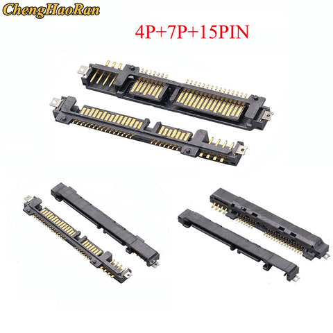 ChengHaoRan-conector de zócalo chapado en oro para ordenador disco duro SATA de 4 pines, 15 pines y 7 pines SMT, Conector de zócalo chapado en oro 4p, 15p, 7p, 26p ► Foto 1/1