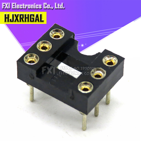 20 piezas agujero redondo 6 pines 2,54 MM DIP DIP6 adaptador de tomas IC Conector IC de tipo soldado nuevo ► Foto 1/2