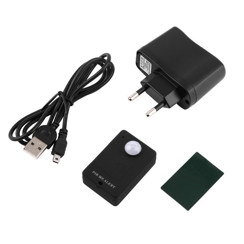 Minisensor de movimiento PIR inalámbrico, Monitor de alarma GSM infrarrojo, detección de Detector de movimiento, sistema antirrobo para el hogar con Adaptador de enchufe de la UE ► Foto 1/6