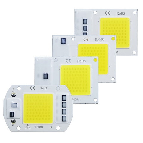 Dispositivo chip LED para proyector de luz de inundación, chip COB de lámpara de 220V 240V, de forma rectangular, no necesita controlador para proyector de luz de inundación, potencia de 10W, 20W, 30W, 50W ► Foto 1/4