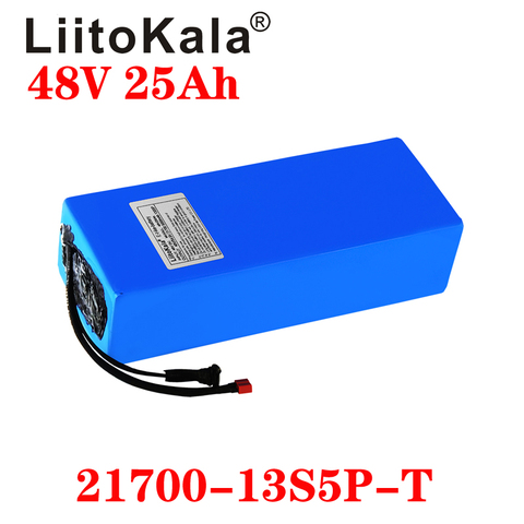 LiitoKala-Batería triangular para bicicleta eléctrica, 48V, 25 AH, 21700 mAh, 13S5P, 5000 W ► Foto 1/6