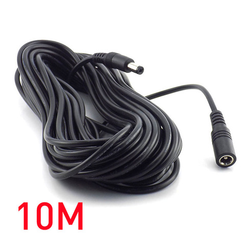 Adaptador de conector de alimentación de CC, cable de plomo de 12v, extensión macho de CC, 10m, 5m, 3M, 2m, 1m, 5,5x2,1mm ► Foto 1/5