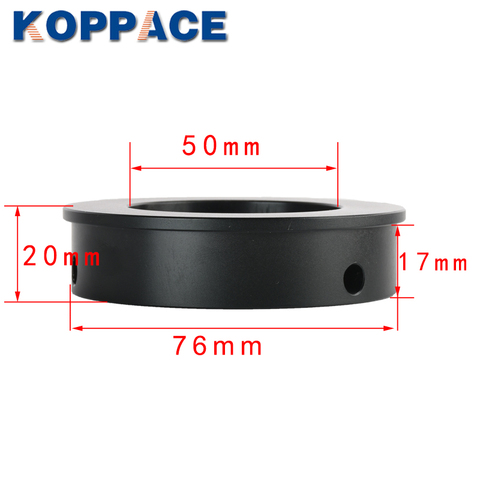 Kopace-microscopio estéreo con soporte de enfoque, interfaz de lente de 76mm a 50mm, anillo adaptador ► Foto 1/5