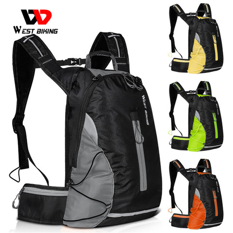 WEST BIKING-bolsa para bicicleta ultraligera, Mochila deportiva portátil impermeable de 15L, para senderismo y escalada al aire libre ► Foto 1/6