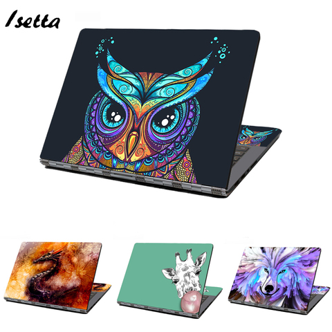 Pegatina de Animal para portátil, pegatina de cuaderno, cubierta de piel para portátil, arte, compatible con HP, Dell, Lenovo, Asus, Acer, personaliza tu Iamge ► Foto 1/6