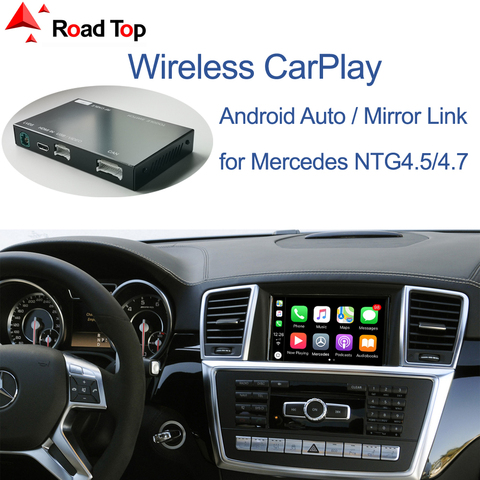 Inalámbrico CarPlay para Mercedes Benz ML GL W166 X166 2012-2015 con Android Auto enlace espejo AirPlay coche jugar funciones ► Foto 1/6