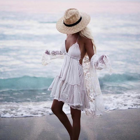 Vestido de Playa sin Mangas - Tienda Hippie