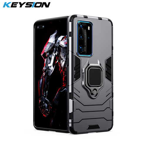 KEYSION funda armadura a prueba de golpes para Huawei P40 P40 Pro Mate 30 P30 P20 Lite funda de teléfono para Honor 20 20s 20i 20 Lite 10i 8s 8i 8A ► Foto 1/6