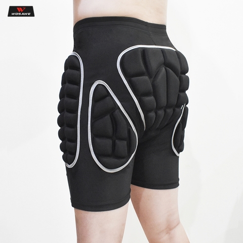 WOSAWE-pantalones cortos para motocicleta, equipo protector de Snowboard, almohadilla para trasero de cadera, deportes extremos, Armadura de bicicleta de montaña, pantalones cortos acolchados de Motocross ► Foto 1/6