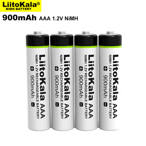 Uds LiitoKala Original AAA de 1,2 V 900mAh NiMH batería recargable para linterna juguetes de control remoto ► Foto 1/4