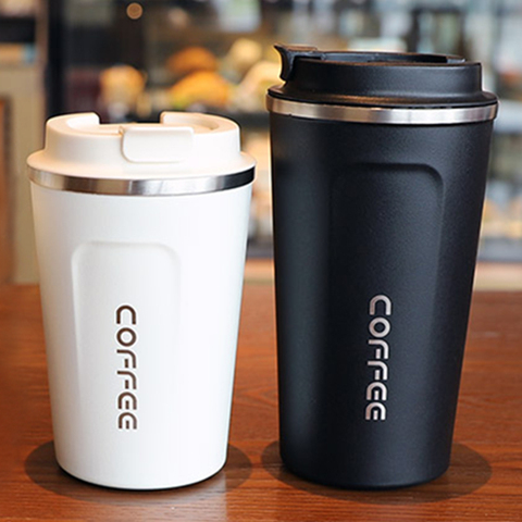 Termo grueso a prueba de fugas para coche, de gran capacidad taza de café, termo de viaje para regalos, 380/500ML ► Foto 1/1