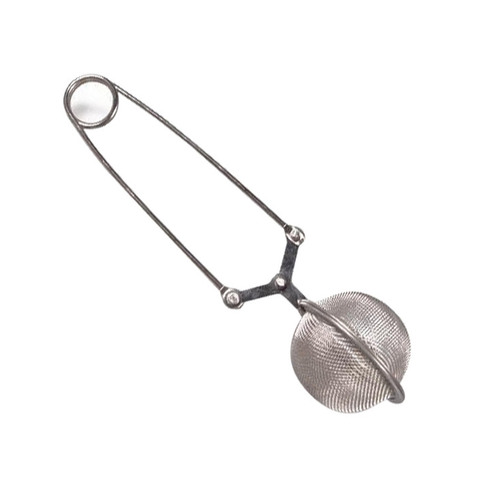 Infusor de té reutilizable de acero inoxidable, esférico de malla, colador de té, café, hierbas aromáticas, filtro, mango de bola de té ► Foto 1/6