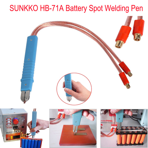 SUNKKO HB-71A bolígrafo de soldadura por puntos soldador remoto Paquete de batería de gran tamaño para producción de batería de litio 18650 bolígrafo de soldadura por pulso DIY ► Foto 1/6