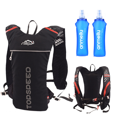 Ultraligera-mochila para correr, chaleco de hidratación para carreras, Maratón, bicicleta, bolsa de 500ml, Frasco blando ► Foto 1/6