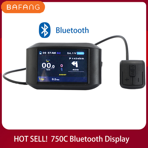 Pantalla de funciones Bluetooth 750C para BAFANG BBS01 BBS02 BBSHD, pantalla de accionamiento medio, medidor de Motor, Panel de Control, sistema de accionamiento medio ► Foto 1/6