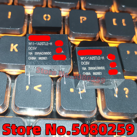 Relé de 4 pines normalmente abierto 10A, W11-1A2STLE-H-DC5V W11-1A2STLE-H-DC12V W11-1A2STLE-H-DC24V año: 10/5-2016, 20/2022 Uds. ► Foto 1/1