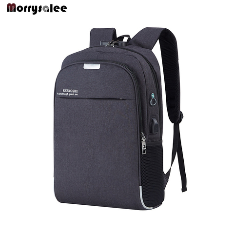 Mochila para ordenador portátil, mochila escolar antirrobo de 15,6 pulgadas con carga USB para hombre y mujer, bolso para estudiante de alta calidad para hombre ► Foto 1/6