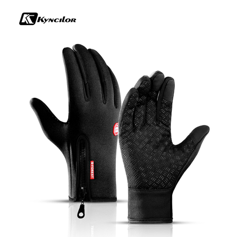 Guantes térmicos unisex para el invierno, guantes deportivos de dedos completos para ciclismo, senderismo, ski y campamentos, para pantallas táctiles ► Foto 1/6