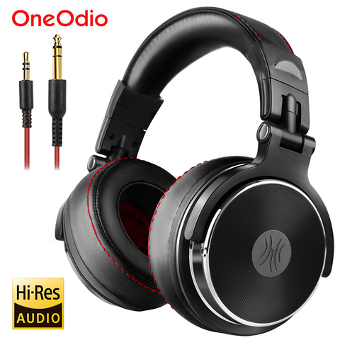 Oneodio-auriculares de estudio Pro DJ por encima de la oreja, 50mm, controladores, auriculares HIFI con cable, Monitor profesional, auriculares para DJ con micrófono para teléfono ► Foto 1/6