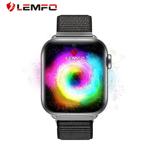 LEMFO-reloj inteligente LEM10 4G para hombre, dispositivo con Android 7,1, 3GB + 32GB, GPS, WiFi, tarjeta SIM y control del ritmo cardíaco ► Foto 1/5