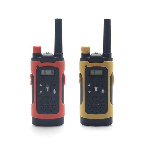 Walkie Talkies con LED para niños, 2 uds., llamada inalámbrica de larga distancia, portátil, Radio bidireccional, juguetes educativos para niños ► Foto 1/6