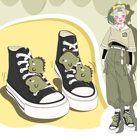 Amy y Michael-zapatos de lona hechos a mano para mujer, zapatillas deportivas informales para estudiantes de alta calidad, anime, 2022 ► Foto 1/6