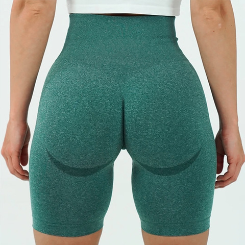 Vital pantalones cortos deportivos sin costuras de verano para mujer, pantalones cortos ajustados de cintura alta para el gimnasio, pantalones cortos deportivos a prueba de sentadillas y Control de abdomen para correr ► Foto 1/6