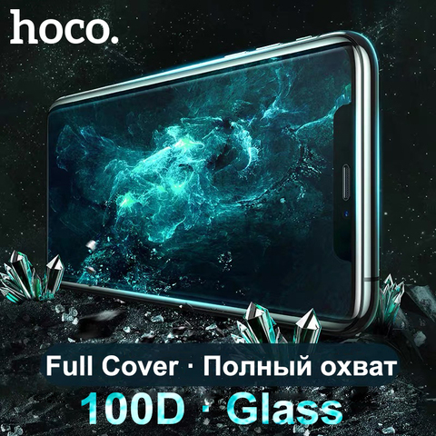 HoCo 10D la cubierta protectora de vidrio templado para iPhone 11 Pro X XR XS Max Protector de pantalla para iPhone7 8 Plus borde curvo película ► Foto 1/6