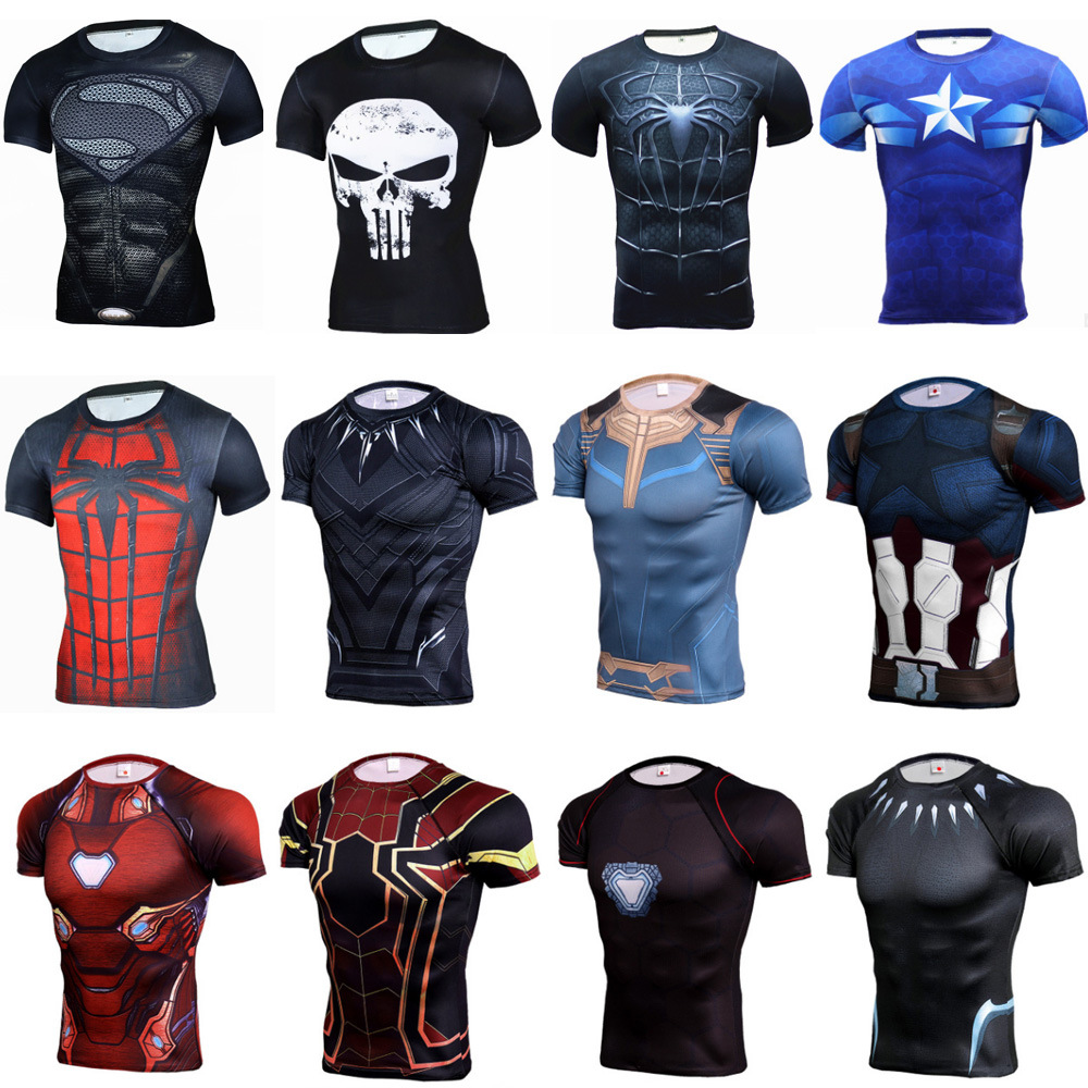 Camiseta de secado rápido para correr para hombre, Tops de compresión para  Fitness, camisetas para gimnasio transpirables, ropa Rashguard, camisas  deportivas para hombre - Historial de precios y revisión