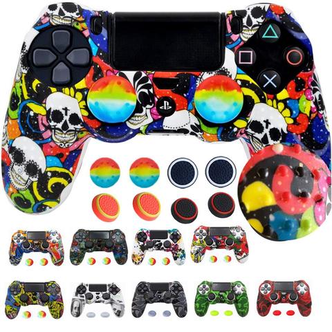 Funda protectora de silicona antideslizante para Sony PlayStation 4 PS4, funda de protección de controlador para PS4 Pro Slim, accesorios para Gamepad ► Foto 1/6