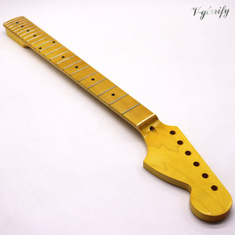 ST/TL cabeza pequeña/cabeza grande natural/amarillo alto brillo/mate Arce guitarra cuello personalizado guitarra ► Foto 1/6