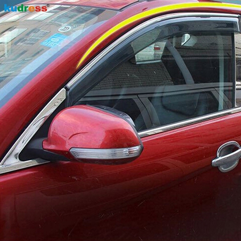 Deflector de viento para ventana de Nissan Qashqai j11, cubierta de visera de ventilación de lluvia, embellecedor, accesorios de coche, 2014, 2015, 2016, 2017, 2022 ► Foto 1/6