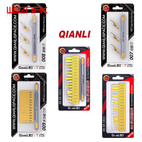 Cuchillo QIANLI 007 008 009 011, herramienta profesional de mantenimiento de teléfonos móviles, cuchillo, Chip IC, eliminación de pegamento, raspador, funda para Iphone CPU ► Foto 1/6