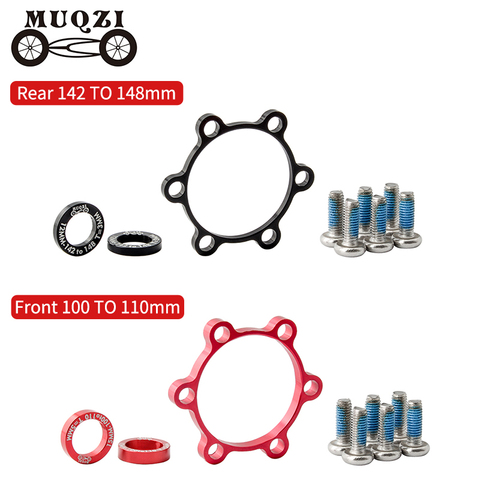 MUQZI-Adaptador de buje de refuerzo para bicicleta, espaciador de conversión de buje trasero y delantero de 12x142 a 148MM, 15x100 a 110MM ► Foto 1/6