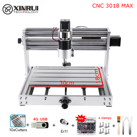 CNC 3018pro MAX controlador GRBL 200w 3 ejes fresadora pcb, bricolaje madera Compatibilidad de enrutador grabado láser ► Foto 1/4