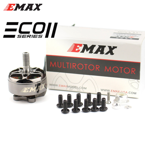 EMAX ECO II 2207 1700KV 1900KV 2400KV 3-6S CW Motor sin escobillas para RC Dron de carreras con visión en primera persona 4k Quadcopter juguete ► Foto 1/6