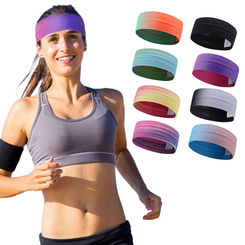 Bandas de sudor antideslizantes, diadema con agarre para tenis, Yoga, baloncesto, correr, deporte atlético, correr, deportes, sudor, diadema para el pelo ► Foto 1/6