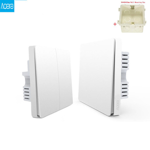 Original Xiaomi Smart home Aqara Control de luz inteligente inalámbrica ZiGBee interruptor dominante ad interruptor de pared a través de smartphone APP Control remoto ► Foto 1/6