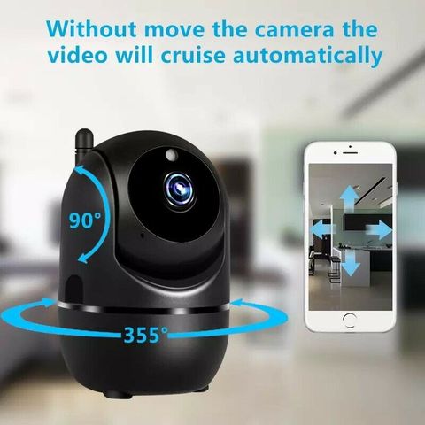 Cámara IP Original para el hogar, sistema de vigilancia de seguridad inteligente en la nube, 1080P, red de seguimiento automático, inalámbrica, YCC365 PLUS, WiFi, color negro ► Foto 1/6