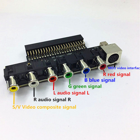 AMPLIFICADOR DE VÍDEO actualizado, salida de señal RGBS, tarjeta RGBS para NE-C, PCE, consola de motor de PC para Grafx, TV, AC, RGBS ► Foto 1/3