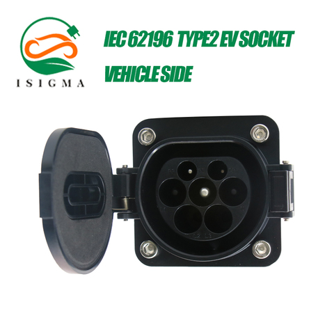 Enchufe de carga de vehículo eléctrico EVSE tipo 2, cargador de coche para EV, IEC 62196 2 ► Foto 1/5